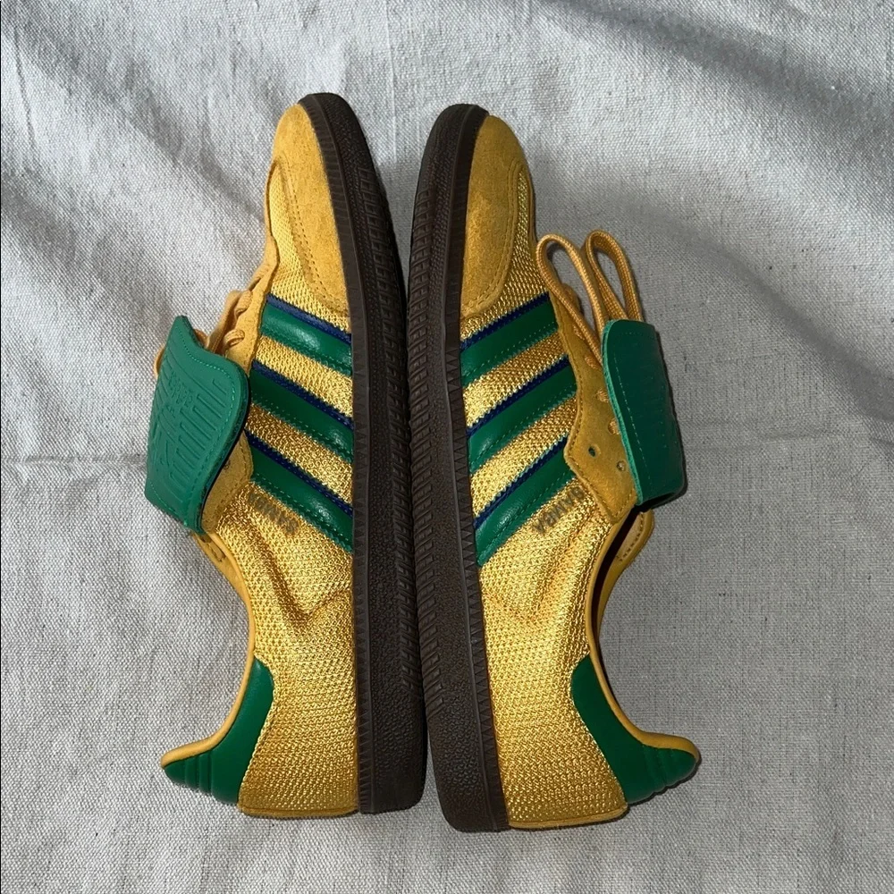Adidas Samba OG Sneakers Size 9 Yellow Green Excellent Condition